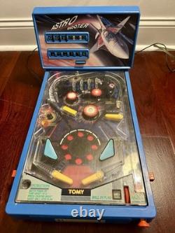 Vintage TOMY ASTRO SHOOTER Table Top Pinball Game with Scoreboard and Cord As Is