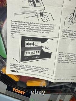 Vintage TOMY ASTRO SHOOTER Table Top Pinball Machine Complete Working