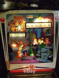 Vintage twin gain pinball machine recel spain coin operated