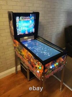 Virtual Pinball Machine Themed + Legs + Shooter + Graphics + 544 LEDS PINBALLIA