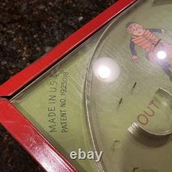 Vtg 1920s Skor-It Baseball Bagatelle Pinball Game Toy Northwestern Antique WORKS
