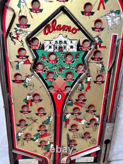Vtg Joseph Schneider Alamo Pinball Tabletop Game No Glass or Marbles