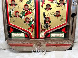 Vtg Joseph Schneider Alamo Pinball Tabletop Game No Glass or Marbles