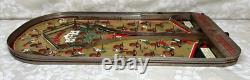 Vtg Joseph Schneider Alamo Pinball Tabletop Game No Glass or Marbles
