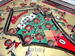 Vtg Joseph Schneider Alamo Pinball Tabletop Game No Glass or Marbles