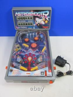 WORKING vintage TOMY ASTRO SHOOTER PINBALL ELECTRONIC GAME ARCADE TOY FLIPPER