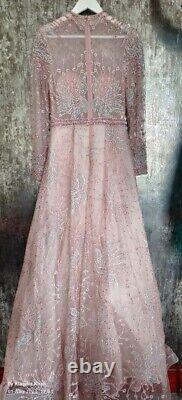 Wedding/Party/Prom Pink Dress. Brand New. Floor Length. Heavily embroidery
