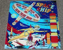 Williams 1961 SPACE SHIP Pinball Machine Replacement BACKGLASS OUTER SPACE