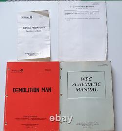 Williams Demolition Man Pinball Operation Manual ORIGINAL