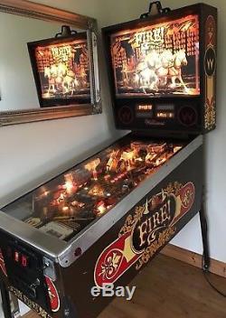 Williams'Fire' Pinball Machine 1987 FireFighter Themed & Great Condition