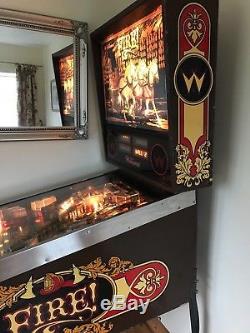 Williams'Fire' Pinball Machine 1987 FireFighter Themed & Great Condition