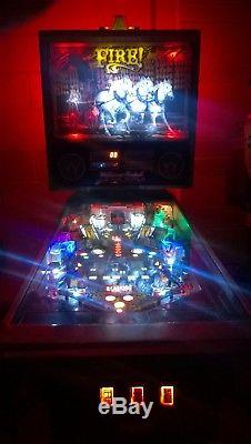 Williams Fire! Pinball Machine Great Condition! Refurbished with Upgrades