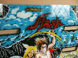 Williams Flash Pinball machine Backglass back glass NEW CPR reproduction