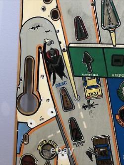 Williams Taxi Pinball Machine Used Playfield. Retro Wooden Art. 1988