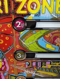 Williams Trizone Pinball Glass Original 1979 Backglass Christian Marche Art