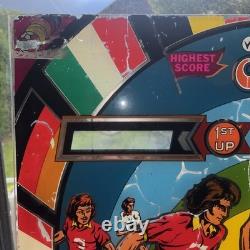 Williams World Cup 1978 Pinball Machine Glass Frontage For Score & Lights