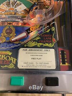 Williams riverboat gambler pinball machine RARE 1990