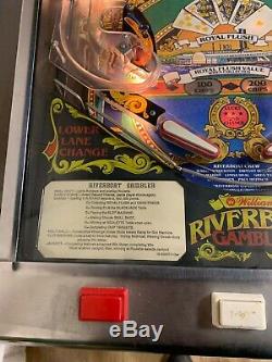 Williams riverboat gambler pinball machine RARE 1990