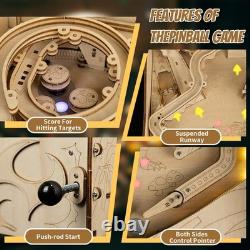 Wodgod 3D Wooden Dinosaur Pinball Machine Diy Kit For Adults Teens Tabletop