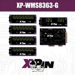 X-pin Williams Pinball Machine System 7-9 Led Display Green Xp-wms 8363-g