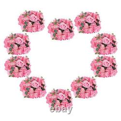 10pcs Boule de fleurs artificielles Décor de fond de mur de scène d'arche de lieu de mariage NEUF