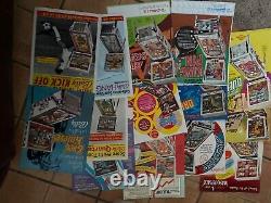 16 AFFICHES DE FLIPPER des années 70, 80