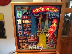 1954 Mystic Marvel Pinball Machine Rare Thème Antique Magicien Gottlieb Juke Box