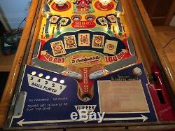 1954 Mystic Marvel Pinball Machine Rare Thème Antique Magicien Gottlieb Juke Box