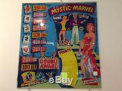 1954 Mystic Marvel Pinball Machine Rare Thème Antique Magicien Gottlieb Juke Box