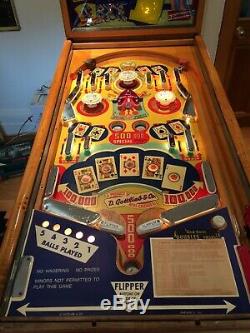 1954 Mystic Marvel Pinball Machine Rare Thème Antique Magicien Gottlieb Juke Box