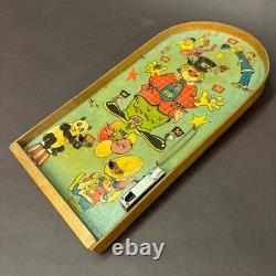 1960 Nice Très Coloré Jeu de Flipper Vintage Clown de Cirque Complet Fonctionnel