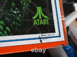 1977 Rare Atari Moyen Terre Pinball Machine Arrière Verre Près De Parfait