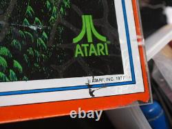 1977 Rare Atari Moyen Terre Pinball Machine Arrière Verre Près De Parfait