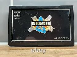 1983 Nintendo 'Game and Watch' PINBALL RARE Tous fonctionnent Couvercle de batterie manquant