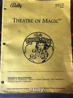 1995 Bally Théâtre De Magic Pinball Machine