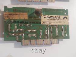 2x affichages alphanumériques VFD Gottlieb de 6 chiffres + 2x de 4 chiffres, testés