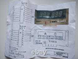 2x affichages alphanumériques VFD Gottlieb de 6 chiffres + 2x de 4 chiffres, testés