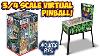 A 3 4 Échelle Machine Virtuelle Pinball Avec 12 Jeux Comme Un Arcade1up