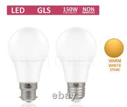 Ampoules GLS B22 E27 LED Globe blanc chaud et lumière du jour 40w 60w 100w vis à baïonnette