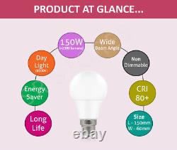 Ampoules Globe Light GLS 100w à vis 60w 40w B22 E27 Blanc chaud lumière du jour LED à baïonnette