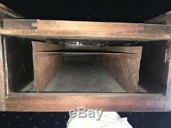 Ancienne Des Années 1930 Penny Wood / Glass Mechanical Tabletop Pinball Machine-flipperless