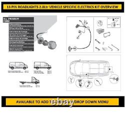 Attelage Ford Transit Mark 8 Châssis Cabine 2014on Kit d'attelage électrique avec boule.