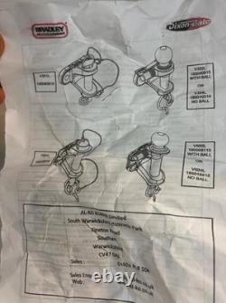 Attelage de remorque à boule et goupille Bradley V502L 3,5T 4 boulons, robuste, tout neuf