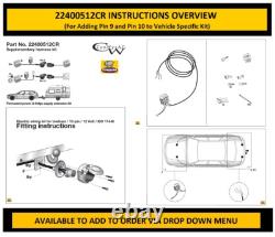 Attelage pour Vauxhall Vivaro X82 Fourgon mi-2014 à juillet 2019 Électriques de boule d'attelage