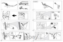 Attelage pour Volkswagen Crafter Van 2006-2017 sans kit de marche, avec électricité et boule d'attelage