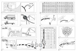 Attelage pour Volkswagen Crafter Van 2006-2017 sans kit de marche, avec électricité et boule d'attelage