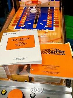 BASKETBALL 1994 Williams Midway Hot Shot Flipper Pinball RARE OLD USA GAME<br/> 	 <br/>

Le basket-ball 1994 Williams Midway Hot Shot Flipper Pinball Jeu rare ancien USA