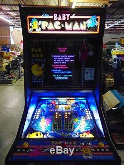 Baby Pacman Pinball Machine Led Nice Restore