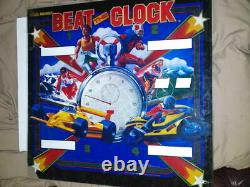 Bally Beat The Clock Pinball Machine Backglass Back Glass 1/500 1 De 500 Made