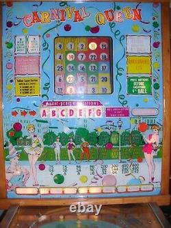 Bally Bingo Flipper Machine Carnival Queen